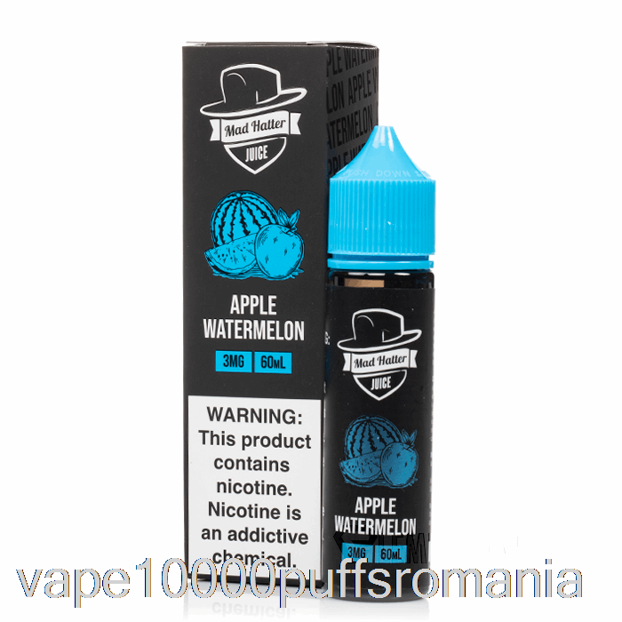 Vape Romania Mere Pepene Verde - Hatter Nebun - 60ml 3mg